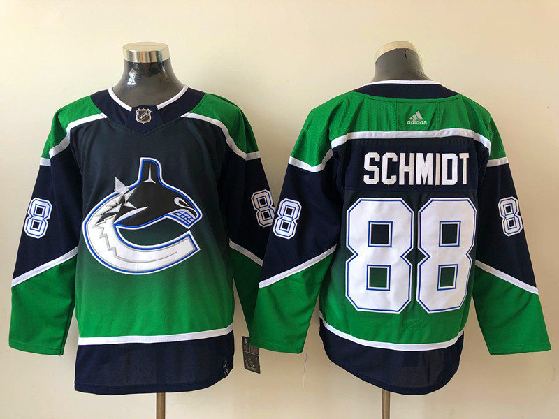 Mens Vancouver Canucks #88 Nate Schmidt adidas 2021 Season Reverse Retro Authentic Blue Jersey Mens Vancouver Canucks #88 Nate Schmidt adidas 2021 Season Reverse Retro Authentic Blue Jersey